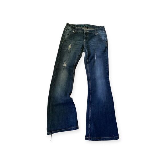 Distressed Ariya Flared Jeans 5/6 - Picture 1 of 7